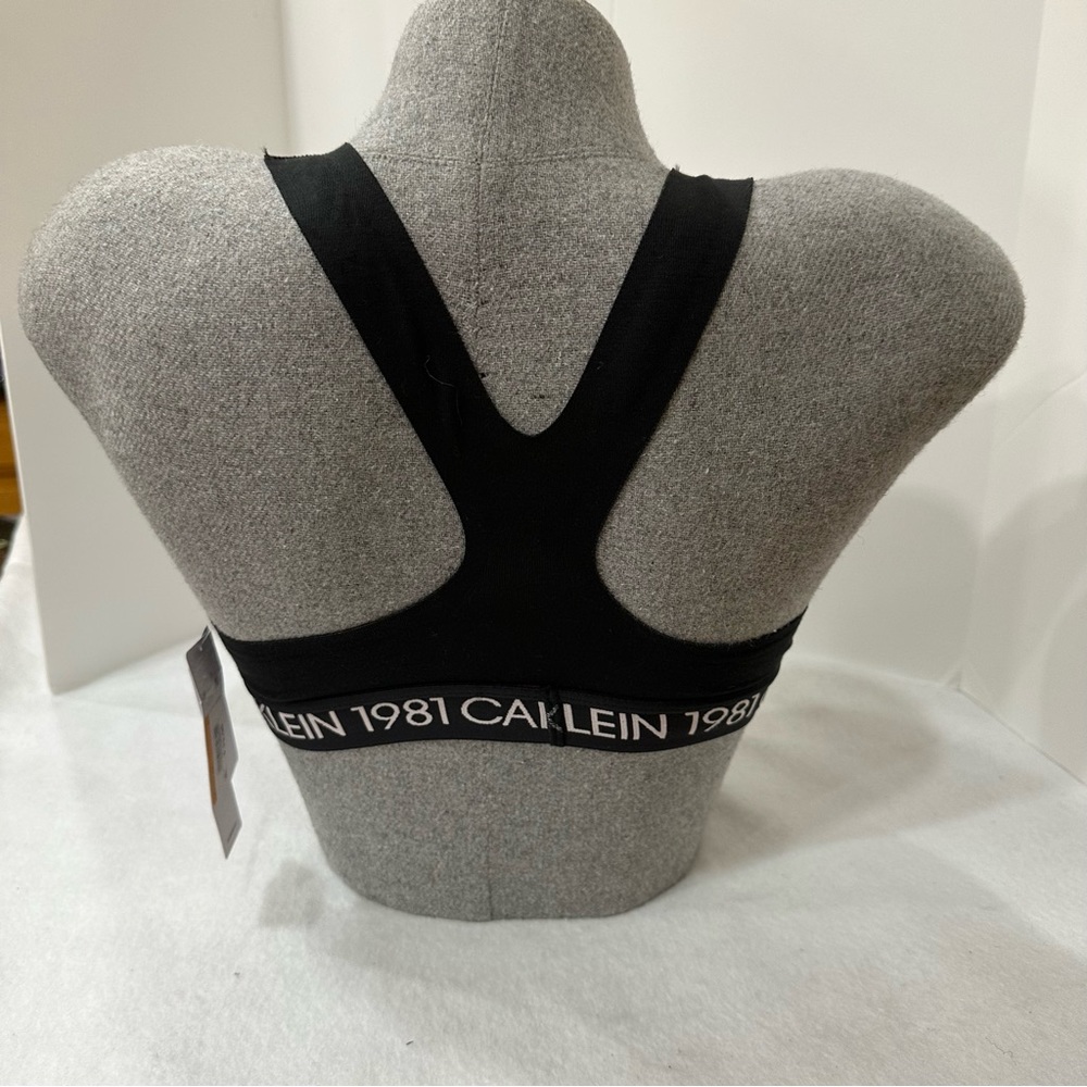Black 1981 Bold Calvin Klein Bralette - Picture 2 of 11